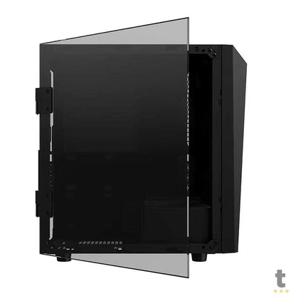 Gabinete Gamer Gamdias Mini Tower Talos E1 Preto Com Lateral em Vidro Temperado S/Fans- TALOS E1 S/FAN Truedata