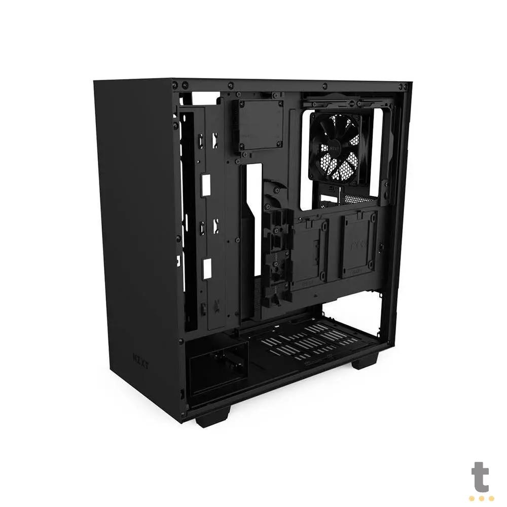 Gabinete Gamer NZXT Mid Tower H510i Preto Com Lateral em Vidro Temperado C/ 2 Fans 120mm - CA-H510I-B1 Truedata