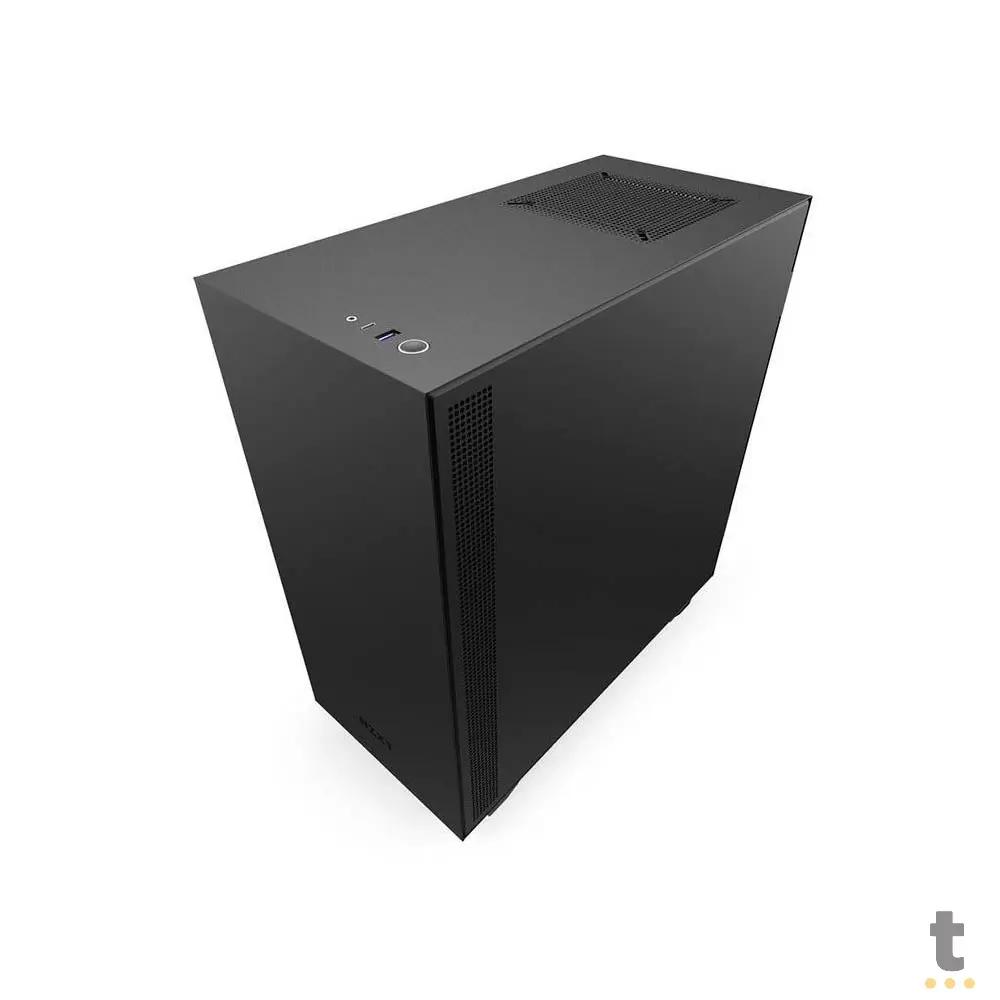Gabinete Gamer NZXT Mid Tower H510i Preto Com Lateral em Vidro Temperado C/ 2 Fans 120mm - CA-H510I-B1 Truedata