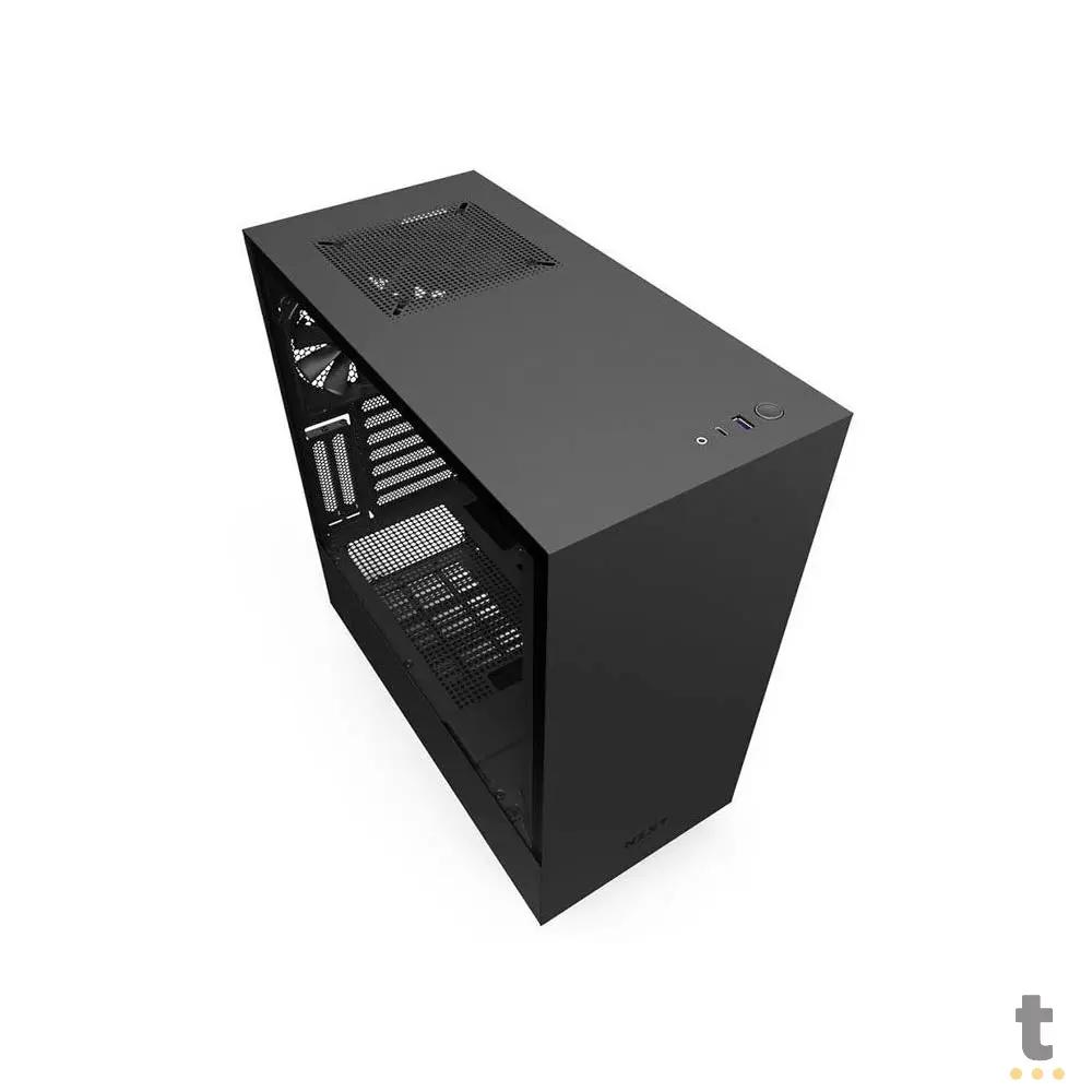 Gabinete Gamer NZXT Mid Tower H510i Preto Com Lateral em Vidro Temperado C/ 2 Fans 120mm - CA-H510I-B1 Truedata