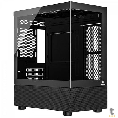 Gabinete Gamer Onepower Crystal Mid Tower lateral e Frontal em Vidro Temperado - CC-202B Truedata