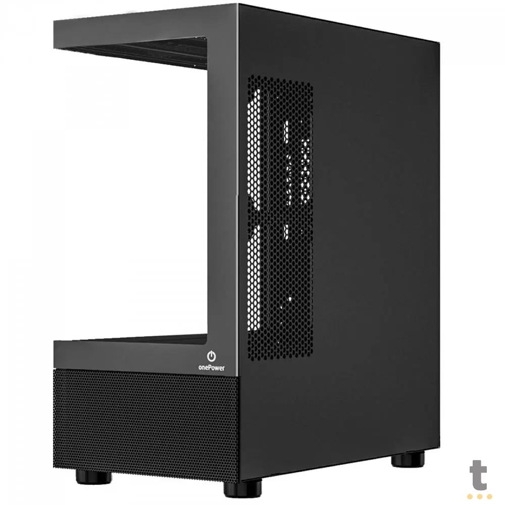 Gabinete Gamer Onepower Crystal Mid Tower lateral e Frontal em Vidro Temperado - CC-202B Truedata