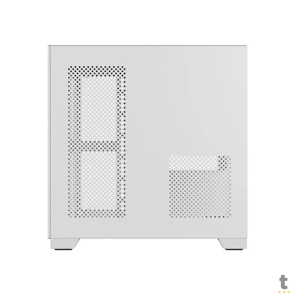 Gabinete Gamer PCYes Mid Tower Forcefield Branco Com Lateral e Frente em Vidro Temperado - GFFWGP Truedata
