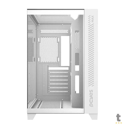 Gabinete Gamer PCYes Mid Tower Forcefield MAX White Ghost Branco Com Lateral e Frente em Vidro Temperado - GFFMAXWG Truedata