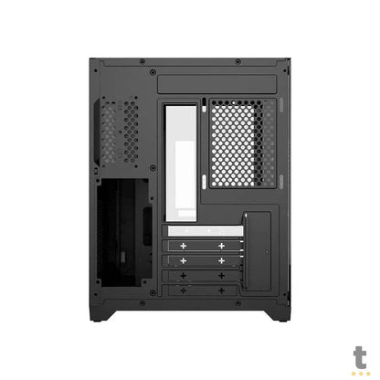 Gabinete Gamer PCYes Mid Tower Forcefield Preto Com Lateral e Frente em Vidro Temperado - GFFBVP Truedata