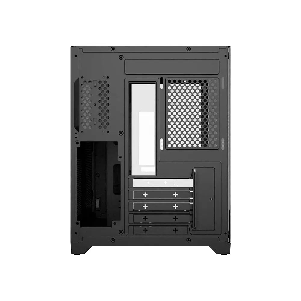 Gabinete Gamer PCYes Mid Tower Forcefield Preto Com Lateral e Frente em Vidro Temperado - GFFBVP Truedata