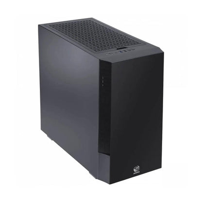 Gabinete Gamer PCYes Mid Tower Gravity Preto Com Lateral Invertida em Vidro Temperado C/ 2 Fans RGB - GRPTRGB1FV Truedata