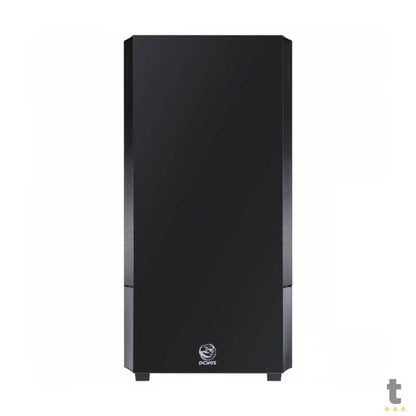 Gabinete Gamer PCYes Mid Tower Gravity Preto Com Lateral Invertida em Vidro Temperado C/ 2 Fans RGB - GRPTRGB1FV Truedata