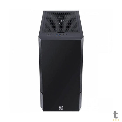 Gabinete Gamer PCYes Mid Tower Gravity Preto Com Lateral Invertida em Vidro Temperado C/ 2 Fans RGB - GRPTRGB1FV Truedata