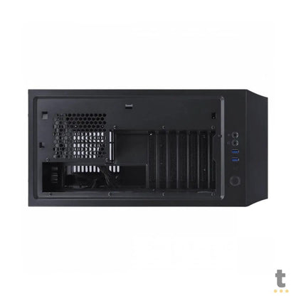 Gabinete Gamer PCYes Mid Tower Gravity Preto Com Lateral Invertida em Vidro Temperado C/ 2 Fans RGB - GRPTRGB1FV Truedata