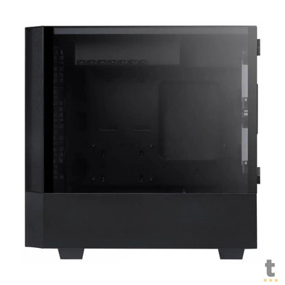 Gabinete Gamer PCYes Mid Tower Gravity Preto Com Lateral Invertida em Vidro Temperado C/ 2 Fans RGB - GRPTRGB1FV Truedata