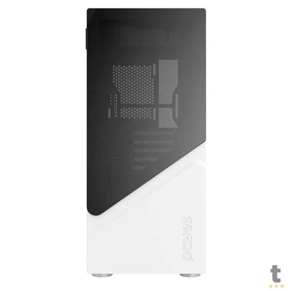 Gabinete Gamer PCYes Mid Tower Set White Ghost Branco Com Lateral em Vidro Temperado - GSWGPBR Truedata