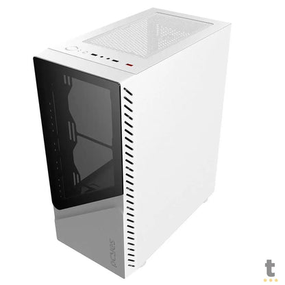 Gabinete Gamer PCYes Mid Tower Set White Ghost Branco Com Lateral em Vidro Temperado - GSWGPBR Truedata