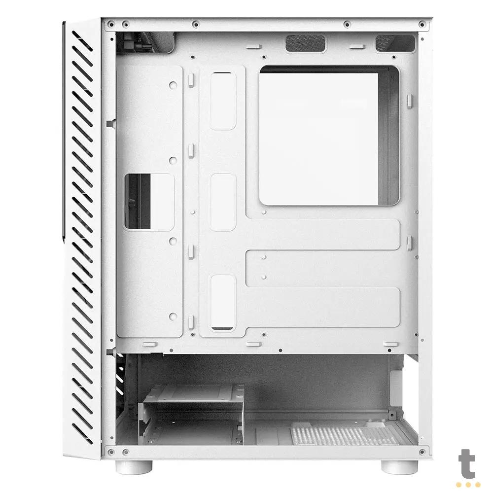 Gabinete Gamer PCYes Mid Tower Set White Ghost Branco Com Lateral em Vidro Temperado - GSWGPBR Truedata