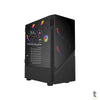 Gabinete Gamer PCYes Set Black Vulcan C/ Lateral em Vidro Temperado Preto - GSBVPBR Truedata