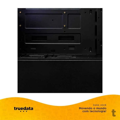 Gabinete Gamer T-Dagger Mid Tower Cube Black Preto Com Lateral em Vidro Temperado - T-TGC305B Truedata