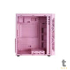 Gabinete Gamer T-Dagger Mid Tower P03P Com Lateral em Acrílico Rosa - TGC-P03P Truedata