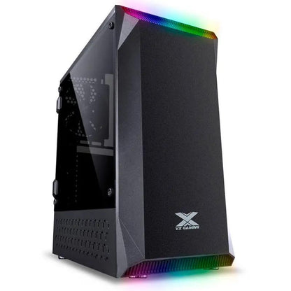 Gabinete Gamer VX Gaming Borealis Rgb Preto Com Lateral em acrílico - 32296 Truedata