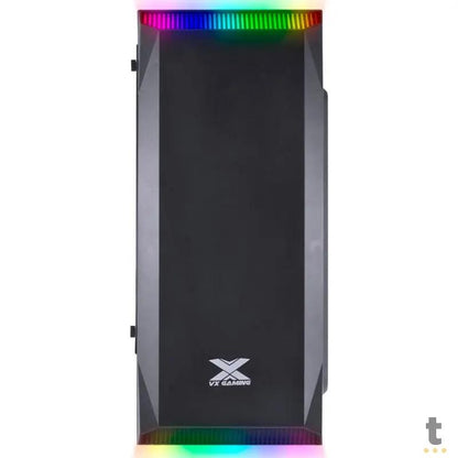 Gabinete Gamer VX Gaming Borealis Rgb Preto Com Lateral em acrílico - 32296 Truedata