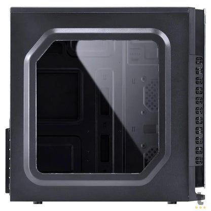 Gabinete Gamer VX Gaming Crater Com Lateral em Acrílico C/ 2x Fan 120mm Led Red - 29834 Truedata