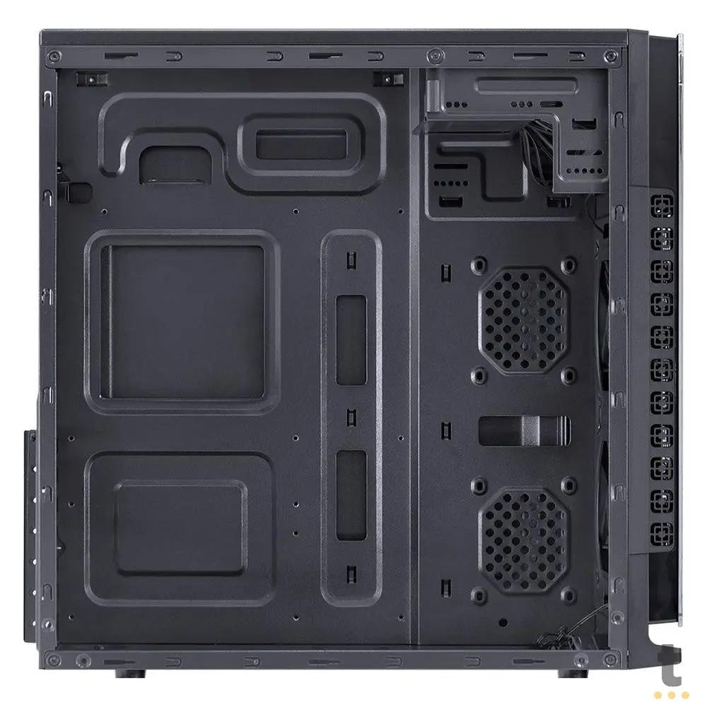 Gabinete Gamer VX Gaming Crater Com Lateral em Acrílico C/ 2x Fan 120mm Led Red - 29834 Truedata