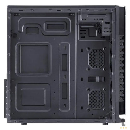 Gabinete Gamer VX Gaming Crater Com Lateral em Acrílico C/ 2x Fan 120mm Led Red - 29834 Truedata