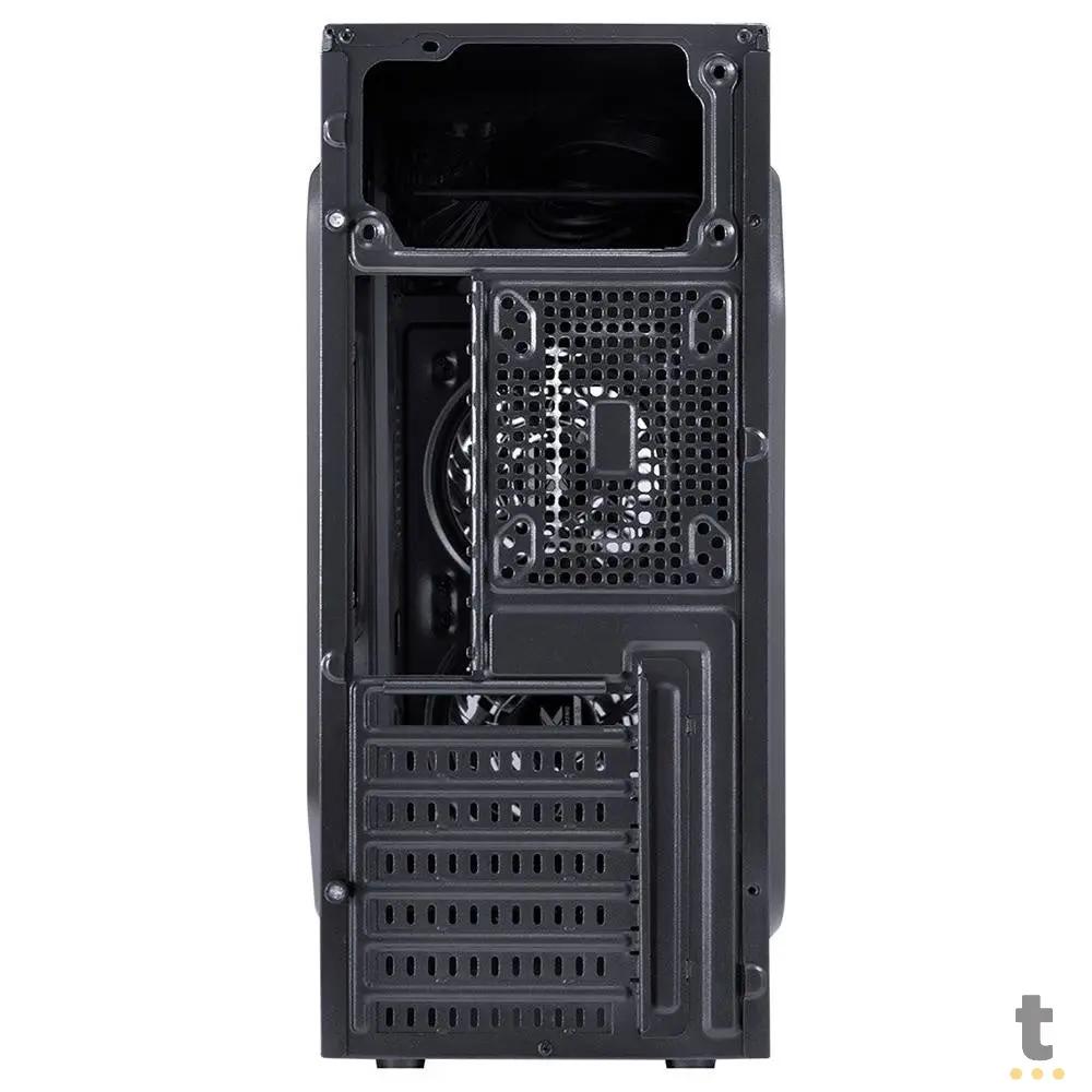 Gabinete Gamer VX Gaming Crater Com Lateral em Acrílico C/ 2x Fan 120mm Led Red - 29834 Truedata