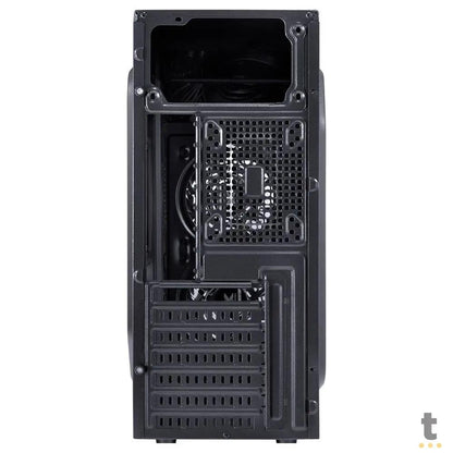 Gabinete Gamer VX Gaming Crater Com Lateral em Acrílico C/ 2x Fan 120mm Led Red - 29834 Truedata