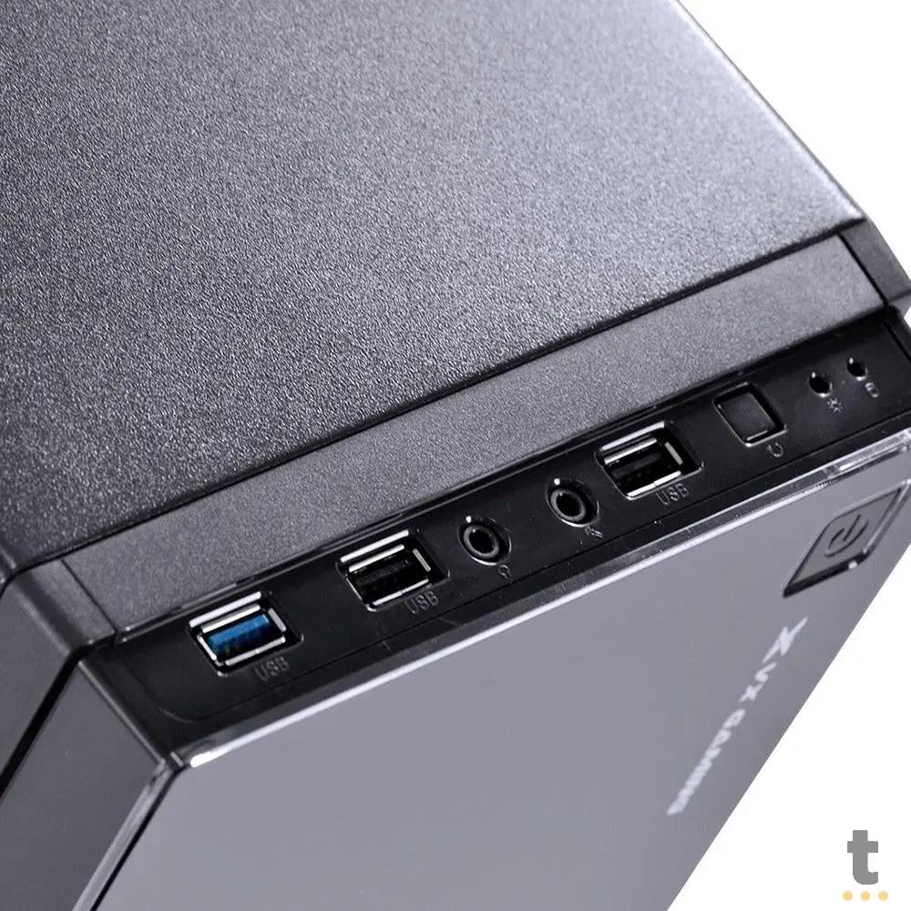 Gabinete Gamer VX Gaming Crater Com Lateral em Acrílico C/ 2x Fan 120mm Led Red - 29834 Truedata