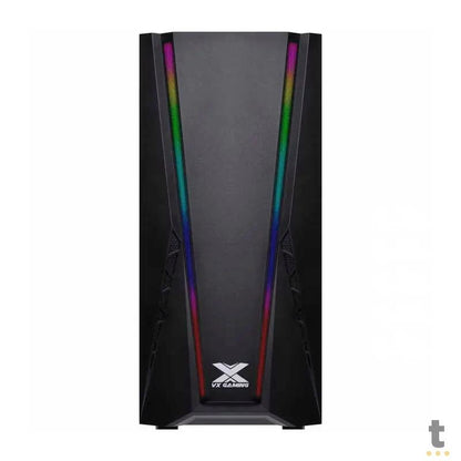 Gabinete Gamer VX Gaming Feux Rgb Preto Com Lateral em Acrílico - 36267 Truedata