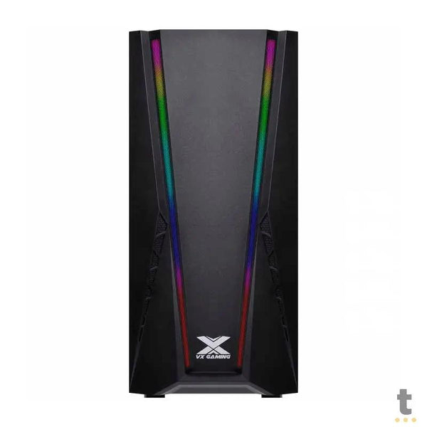 Gabinete Gamer VX Gaming Feux Rgb Preto Com Lateral em Acrílico - 36267