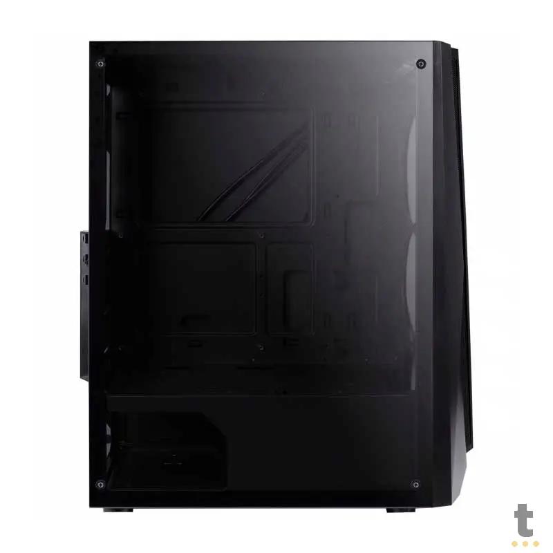 Gabinete Gamer VX Gaming Feux Rgb Preto Com Lateral em Acrílico - 36267 Truedata