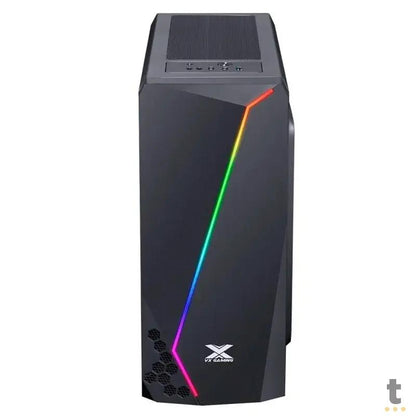 Gabinete Gamer VX Gaming Lynx Preto Com Lateral em acrílico e rgb - 30892 Truedata