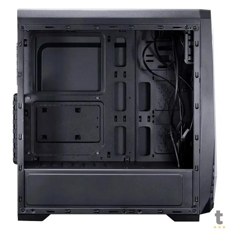 Gabinete Gamer VX Gaming Lynx Preto Com Lateral em acrílico e rgb - 30892 Truedata
