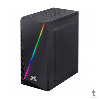 Gabinete Gamer VX Gaming Pyxis Rgb Preto Com Lateral em acrílico em Dobradiça - 30893 Truedata