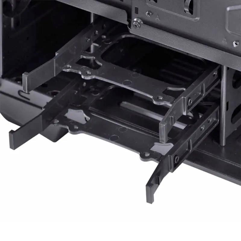 Gabinete Gamer VX Gaming Pyxis Rgb Preto Com Lateral em acrílico em Dobradiça - 30893 Truedata