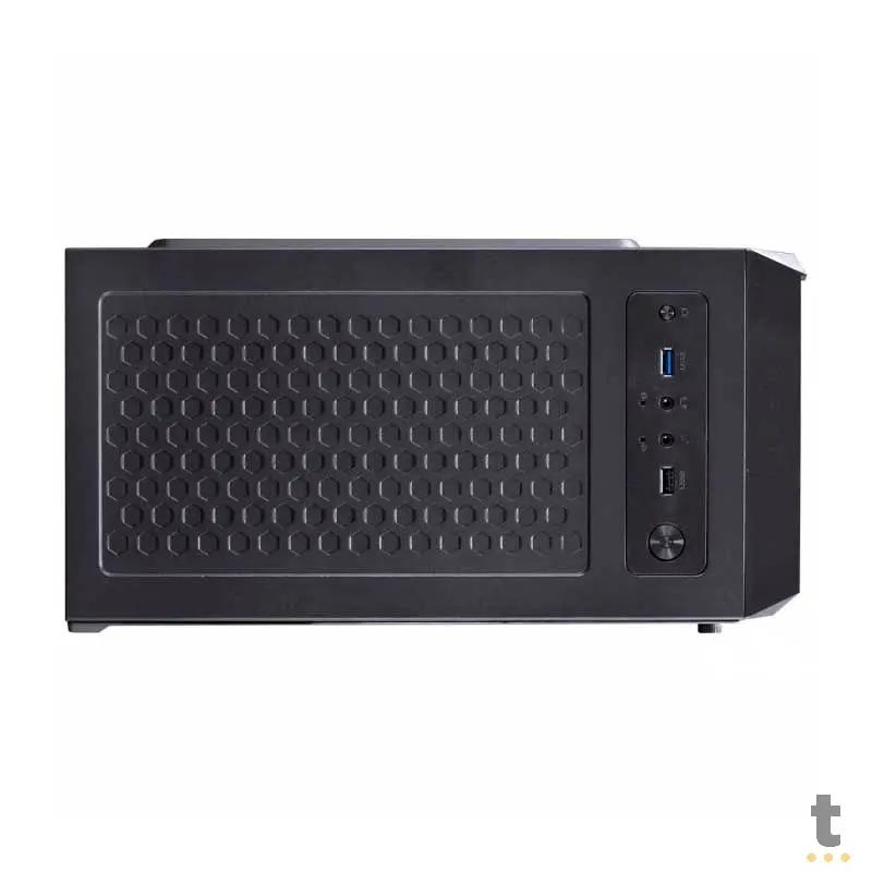 Gabinete Gamer VX Gaming Pyxis Rgb Preto Com Lateral em acrílico em Dobradiça - 30893 Truedata