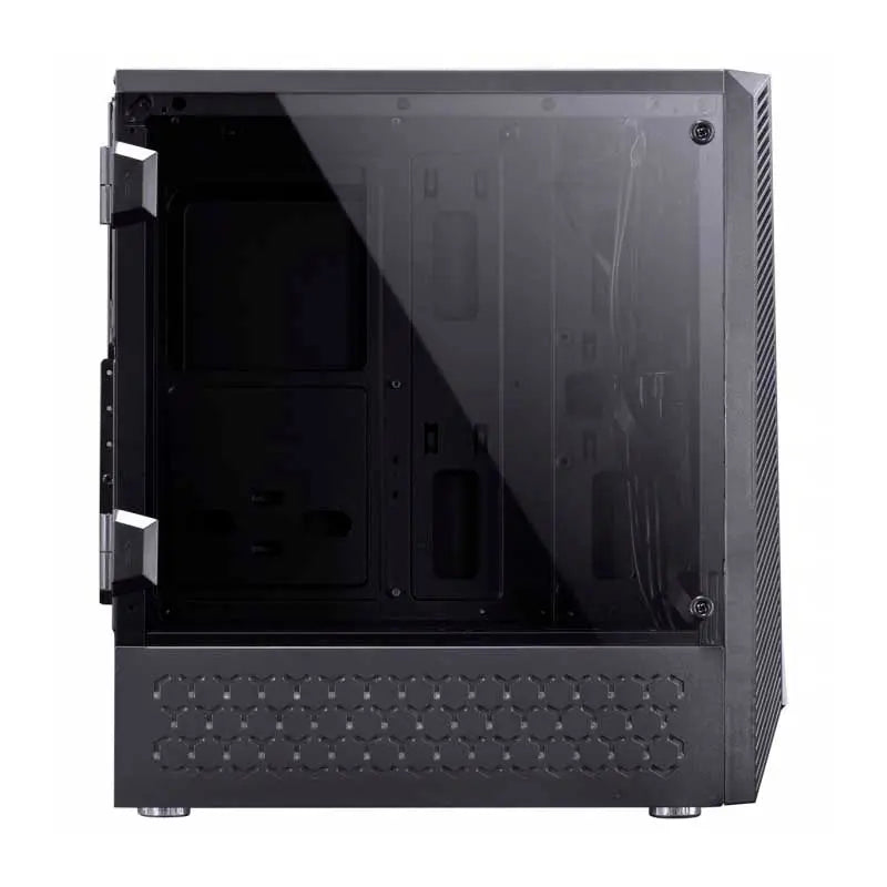 Gabinete Gamer VX Gaming Pyxis Rgb Preto Com Lateral em acrílico em Dobradiça - 30893 Truedata