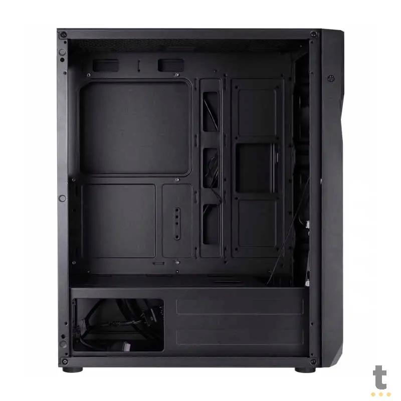 Gabinete Gamer VX Gaming Scorpius Frontal com Fita Led Rgb Preto Com Lateral em Vidro Temperado - 36668 Truedata