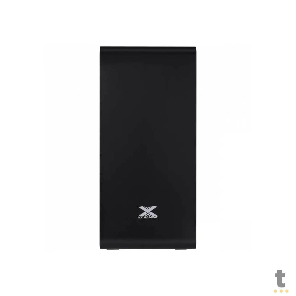 Gabinete Gamer VX Gaming Vaux Preto Com Lateral em Vidro Temperado - 36257 Truedata