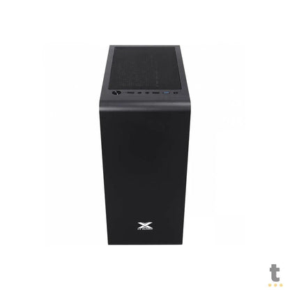 Gabinete Gamer VX Gaming Vaux Preto Com Lateral em Vidro Temperado - 36257 Truedata