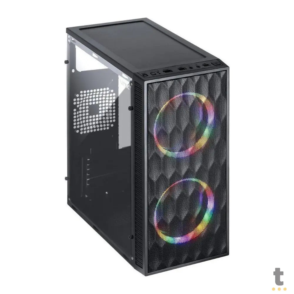 Gabinete Gamer Vinik Wave C/ Lateral em Acrílico - Ggwacbk Truedata