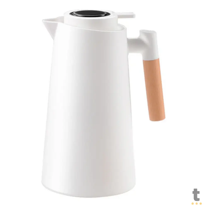 Garrafa Termica 1 Litro com Termometro Led Digital - Branca Truedata