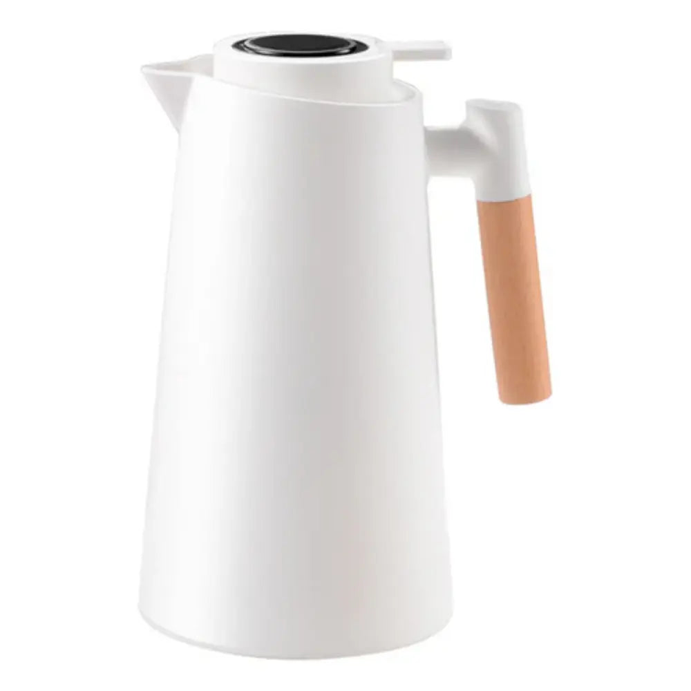 Garrafa Termica 1 Litro com Termometro Led Digital - Branca Truedata