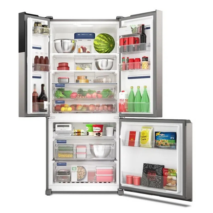 Geladeira 3 Portas Frost Free Inverter 590L AutoSense IM8S 127V Cinza - Electrolux