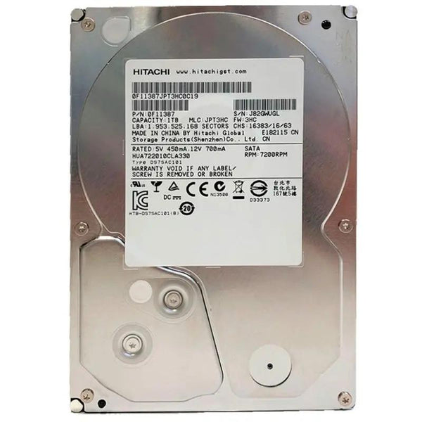 Hd 1tb Hitachi Hgst Ultrastar 7200rpm Sata III 32mb - HUA722010CLA330