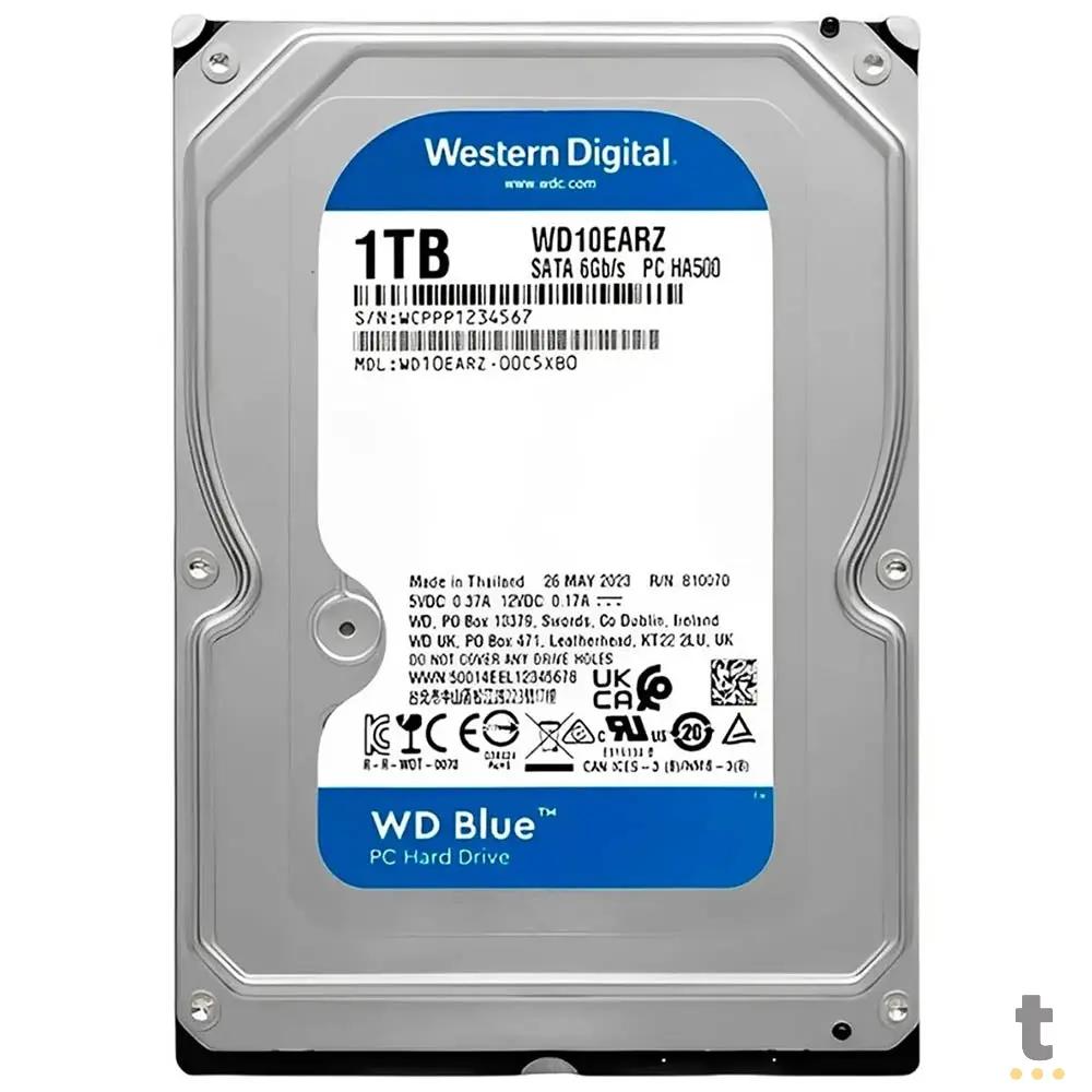 Hd 1tb Western Digital Wd Blue 5400rpm Sata 64mb 3.5" - WD10EARZ Truedata