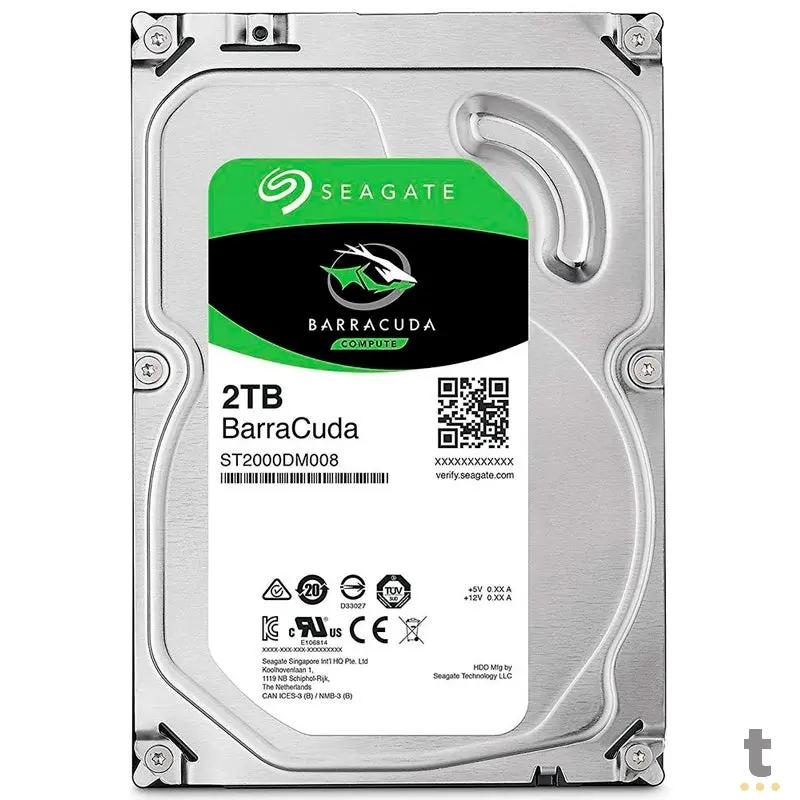 Hd 2tb Seagate Barracuda 7200Rpm Sata 256mb 6,0gb/s - St2000DM008 Truedata