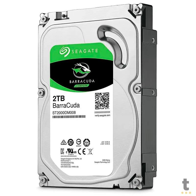 Hd 2tb Seagate Barracuda 7200Rpm Sata 256mb 6,0gb/s - St2000DM008 Truedata
