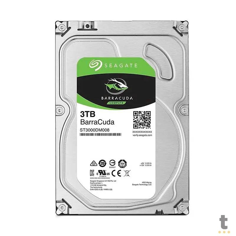 Hd 3tb Seagate Barracuda 7200Rpm Sata 256mb 6,0gb/s - ST3000DM007 Truedata
